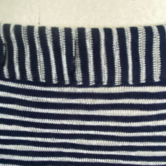 Jones New York Cotton Blend Boatneck Sleeveless Nautical Coastal Knit Top-Sz-L - Picture 10 of 16